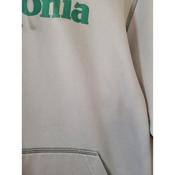 Patagonia Men's Text Logo PolyCycle® Hoody S Grey - Picture 8 of 11